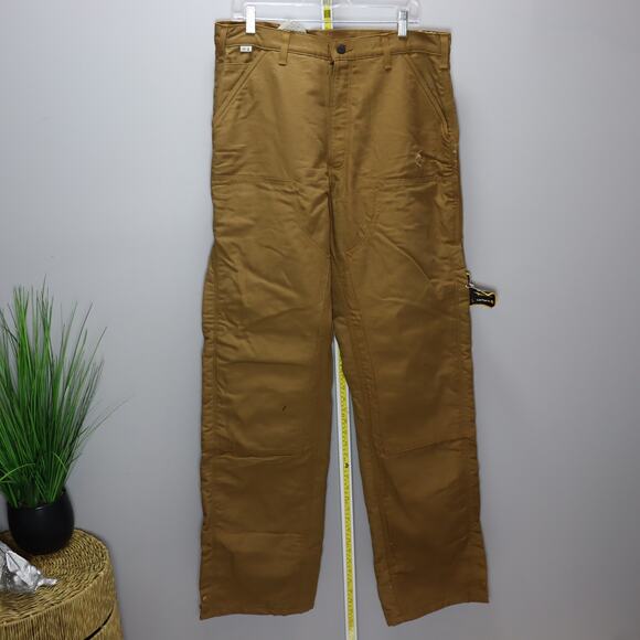 Carhartt FRB194 Brown Canvas Work Pants 36x36 New w/ Imperfections - Picture 1 of 5